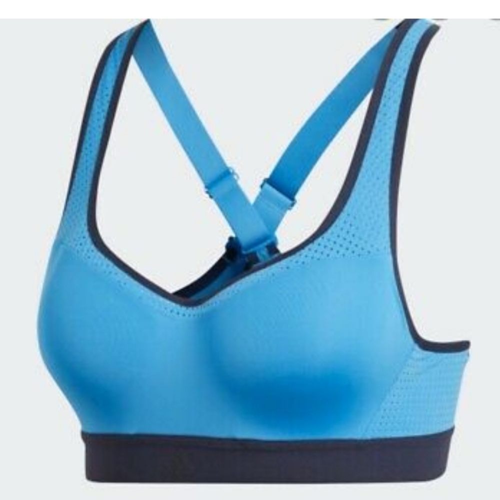 ADIDAS STRONGER DU3853 RACER SPORTS BRA TOP - Picture 3 of 12